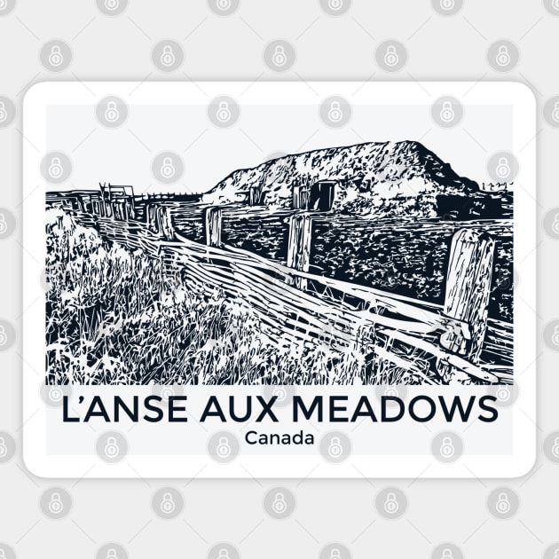 L’Anse aux Meadows - Canada Magnet by Lakeric